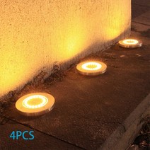 야외정자 조립식원두막 솔라 그라운드 조명 IP65 방수 17Led 통로 및 파티오용 야외 정원 풍경 마당 잔디 4 개, [02] 4PCS Orange