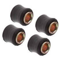 4x 오토바이 서스펜션 쇼크 업소버 고무 부싱 장착 10mm, 없음