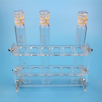규격선택 조립식 시험관대 비색관 유리 원두 진열대 유리관, C-1 아크릴시험관대 100ml용x12구