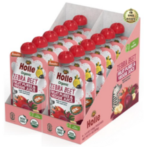 라이브잇 홀레 지브라 비트 프루트 퓨레 & 베지 주스 어린이 스무디 100g, 사과 + 바나나 + 비트쥬스, 108개입