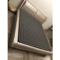 수입가구 침대프레임 RAMA DYMASTY 천연가죽 푹신한 침대 모던 디자인 침대킹퀸 사이즈 침대 카마 고급침대 27, 왕, 회색