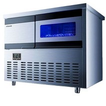 제빙기 아이스메이커 얼음제조 HZB-150BC 휴대용 아이스 메이커 기계 24 시간 동안 200KG 상업용 큐브 머신, 01 Grey