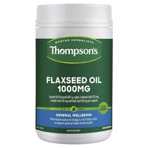 톰슨스 젤프리 플랙씨드 오일 400정 Thompsons Gel-Free Flaxseed Oil 1000mg 400 Capsules, 1개, 상세참조