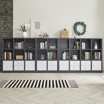 투모로 가로형 책장(수납형) 거실 아이방 공부방 사무실책장 3단책장 사무용책장, 투모로 가로형1600 (수납형), 그레이화이트