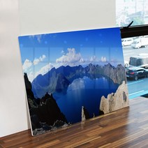 데코밍샵폼액자58CmX38Cm_백두산천지_노프레임액자_tc748