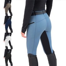 말라이더 승마복 고탄성 레깅스 승마바지 의류 보호복 장비, S, 블루