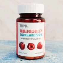 윌케어 사과초모식초 애플사이다비니거 가루 분말 자일로프로바이오틱스 정제 60정, 1병