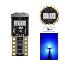 2X W5W 194 168 T10 6SMD 3030 Canbus LED 전구 12V 번호판 빛 인테리어 돔 조명 독서 램프 6000K 화이트, Blue