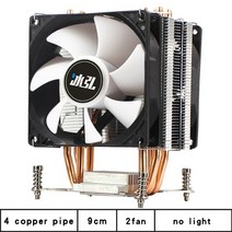 cpu 쿨러 cpu 팬 방열판 시스템 4 히트파이프 4pin led rgb without pwm 12v 냉각 팬 for intel x79 x99 x299 lga2011 and, (빛 없음) 2팬, 3핀(x79 lga2011)