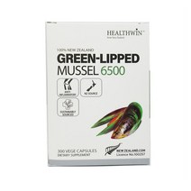 HealthWin 뉴질랜드 초록입홍합 6500 300정 초록홍합 초록잎홍합 헬스윈 Green Lipped Mussel, 6개