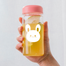마이보틀 트라이탄 토끼 디자인 태권도 피아노 학원 보틀 물병 물통 350ml, 검정 선 토끼, 네이비