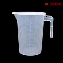 계량컵 쌀계량컵 비커 300ml/500ml/1000ml/3500ml/5000ml 플라스틱 액체 측정 컵 주전자 쏟아져 표면 도구, 04 XL