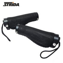 바이시클 strida 그립 소가죽 인체공학 가죽 핸들바 엔드 그립 128x22mm, 검은 색