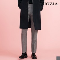 지오지아 지오지아 그레이 마이크로패턴 울 팬츠 (AAZ4PP1602)