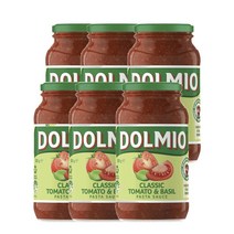 돌미오 토마토 바질 파스타 소스 500g Dolmio Traditional Recipe Tomato Basil Pasta Sauce, 6팩