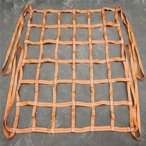 화물 리프트 그물 호이스트 네트 게양 선박 하역망 리프팅 크레인 공사장 그물망, 2x2m 1톤 메쉬 115x15cm