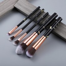 make up brush 붓 메이크업 KOSMETYKI-대리석 메이크업 브러쉬 도구 세트 화장품 파우더 아이 섀도우 파운, 한개옵션1, 18 5 PCS  Black