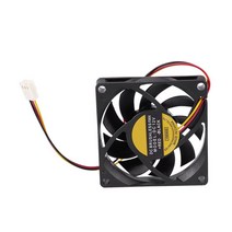 70x70mm 12V 3 핀 PC 컴퓨터 케이스 CPU DC 브러시리스 쿨러는 팬 블랙 냉각, 검정