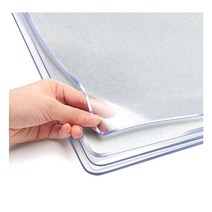 라운드 식탁 매트 맞춤제작 테이블 두꺼운 pvc 방수 뜨거운 절연 고급 대형 아크릴판, 80x100cm, 무취 투명 3.0