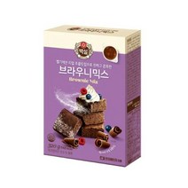 CJ더마켓 홈 베이킹 제과 제빵 빵 만들기 카페 디저트 아이 간식 브라우니믹스 초코 핫 케익 와플 브라우니 쿠키 머핀 깨찰빵 식빵 320G, 27개