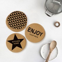 아트박스/모두의팩토리 클래식 코르크 냄비받침 원형 147x15 R, 1.키친