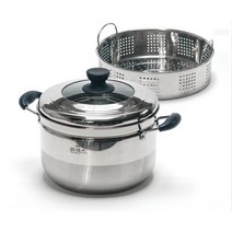 136 생활잡화 / 퀸센스 스팀쿠커 24cm 찜판 찜냄비 만두찜기 찜냄비/찜솥, 단일 냄비/프라이팬 사이즈