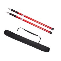 슬라이드 고강도 텐트 타프 폴대 수리 세트 비치 쉼터 조절 가능한 지지대 두꺼운 합금