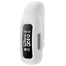 EEweca Fitbit Inspire 3/Inspire 2용 클립 케이스 액세서리 화이트 (Inspire Inspire hr ace 2용이 아님)