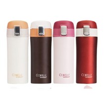 코렐 텀블러 원터치 차량용 어린이 휴대용 작은 텀블러 300ml, 러시안레드