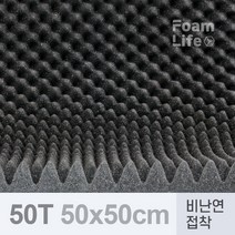 방음재 방음스펀지 비난연 접착 50Tx500x500