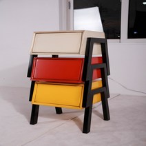 BIANCO ITALIA 침대협탁 1단 미니수납장, Yellow