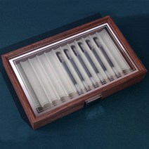 펜 만년필 보관함 케이스 나무 고급 컬렉션 우드 원목 12 자루, 우드 그레인 12비트 펜 케이스