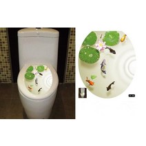 아이방 집꾸미기 포인트 32x39cm 화장실 받침대 팬 커버 스티커 스툴 홈 데코 욕실 장식 소품 3D 프린트 플라워 뷰, [16] 9