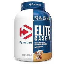 Dymatize Elite Casein Protein Powder 다이마타이즈 엘리트 카세인 단백질 보충제 시나몬 번 맛 1.8kg