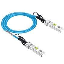 [블루] 컬러 10G SFP DAC 케이블 시스코 SFPH10GBCU0.5M 유비퀴티 유니파이 디링크 슈퍼마이크로 넷기어 미크로틱 포티넷용 트위낵스 0.5m(1.6피트), 1m_Blue