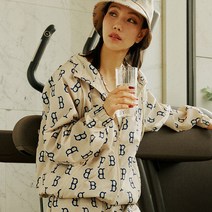 엠엘비 클래식 모노그램 전판패턴 프린트 바람막이 BOS L.Beige 190892