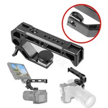 라앤모 카메라케이지 카메라 상단 핸들 핸드 그립 Arri Locating Screw Monitor Mic Rig Cold Shoe for Nikon Canon Sony DSLR C