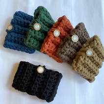 뜨개diy 물결 카드지갑 뜨개 카드지갑 코바늘, 터키블루