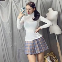 레트로 4계절 체크 미니 테니스 스커트 치마바지 스쿨룩 교복치마