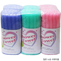 윤원상사 일본 아이센 노송 샤워타올(6개) 하드타입, 혼합 색상, 6개, 1개
