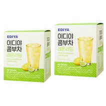 EDIYA 이디야커피 이디야 콤부차 레몬라임, 6g, 40개입, 2개