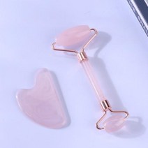 지압기 마사지기 다리 발 지압롤러 원목 지압판 마노 수지 마사지 스파 롤러 과샤 보드 스크레이퍼 플레이트 얼굴 목 등 바디 릴랙스 안티 에이징 스킨 마사지34, Pink 2pcs, Pink  2pcs