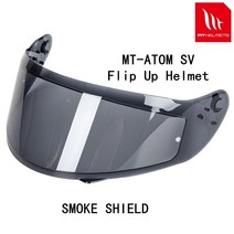 MT-V-16 쉴드 MT 헬멧 ATOM SV 교체 렌즈 부품 내부 선글라스, 02 smoke