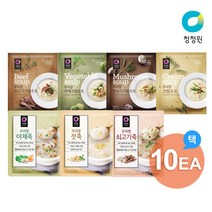 청정원 분말죽/분말수프 7종 (쇠고기죽/야채크림수프 등) 10개 골라담기, 우리쌀야채크림수프60g x 10개, 우리쌀야채크림수프60g x 10개