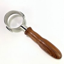 바텀리스 커피머신부품 투샷 포터필터 벌스 2T La Marzocco E61 용 커피 58mm INEA MINI GS3 LINEA 클래식 FB70 FB80 GB5 우드 핸들 교체, [03] 58MM