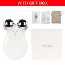 페이스 리프팅 미세 전류 롤러 페이셜 마사지 페이스 안티 링클 에이징 마사지 마이크로 전류 페이스 슬리밍 롤러 머신, 상자가 있는 흰색, CN