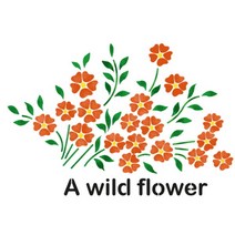 [바보사랑] 스텐실 도안(ST-6026) 들에 핀꽃