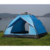 쉬운 설치 6 인용 야외 초경량 캠핑 텐트 패브릭 팝업 캠핑 백팩 텐트 판매, 파란