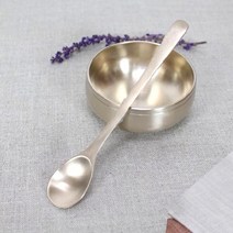 방짜 티스푼(죽스푼)- 한정식 호텔 레스토랑 고급 디저트 수저 놋 방짜유기