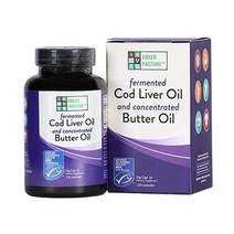 Green Pasture Cod Liver & Butter Oil 그린 패스처 코드리버 대구간유 & 버터 오일 120 캡슐 1팩